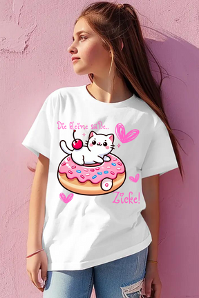 Mädchen T-Shirt Weiß Süße Zicke